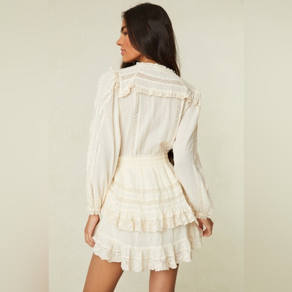 NWT $425 LoveShackFancy Milena Lace Dress - Picture 8 of 10